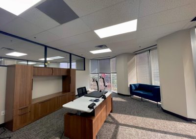 Reception area installed by Exserv Facility Services.